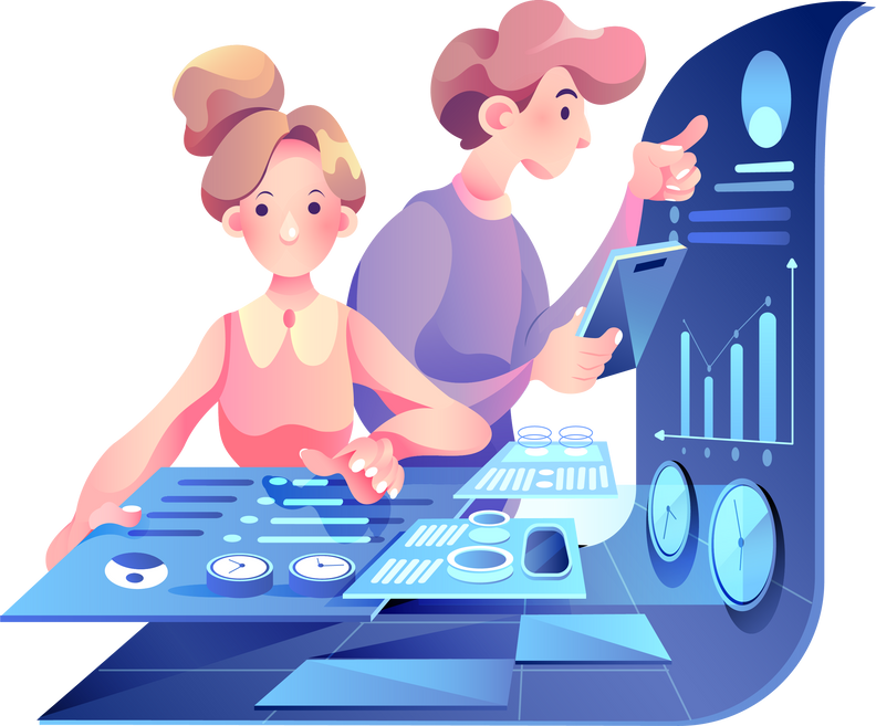 Analysis Digital Marketing Illustration